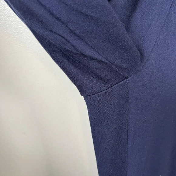 Eileen Fisher Jogger Track Pants Size Small Petite Blue Velvet Stripe Comfy - Picture 8 of 11